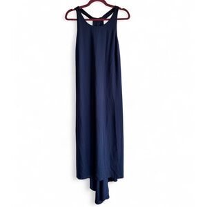 Banana Republic Navy Blue Long Maxi Sleeveless Halter Dress Size 14
